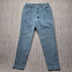 Vintage‎ Wrangler For Women Jeans 14x32 Green Teal High Rise Mom Made in USA 30W